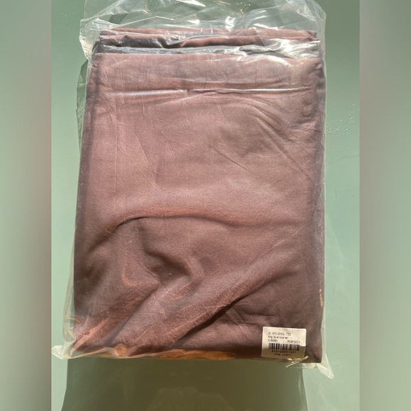 JS Affluence King Duvet Cover + 2 Shams Set 3 Piece Plum Gray 100% Cotton Sateen - Picture 4 of 10